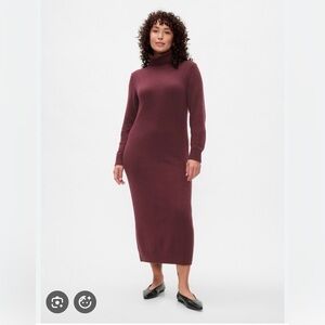 Gap Cashsoft maxi turtleneck sweater dress size M